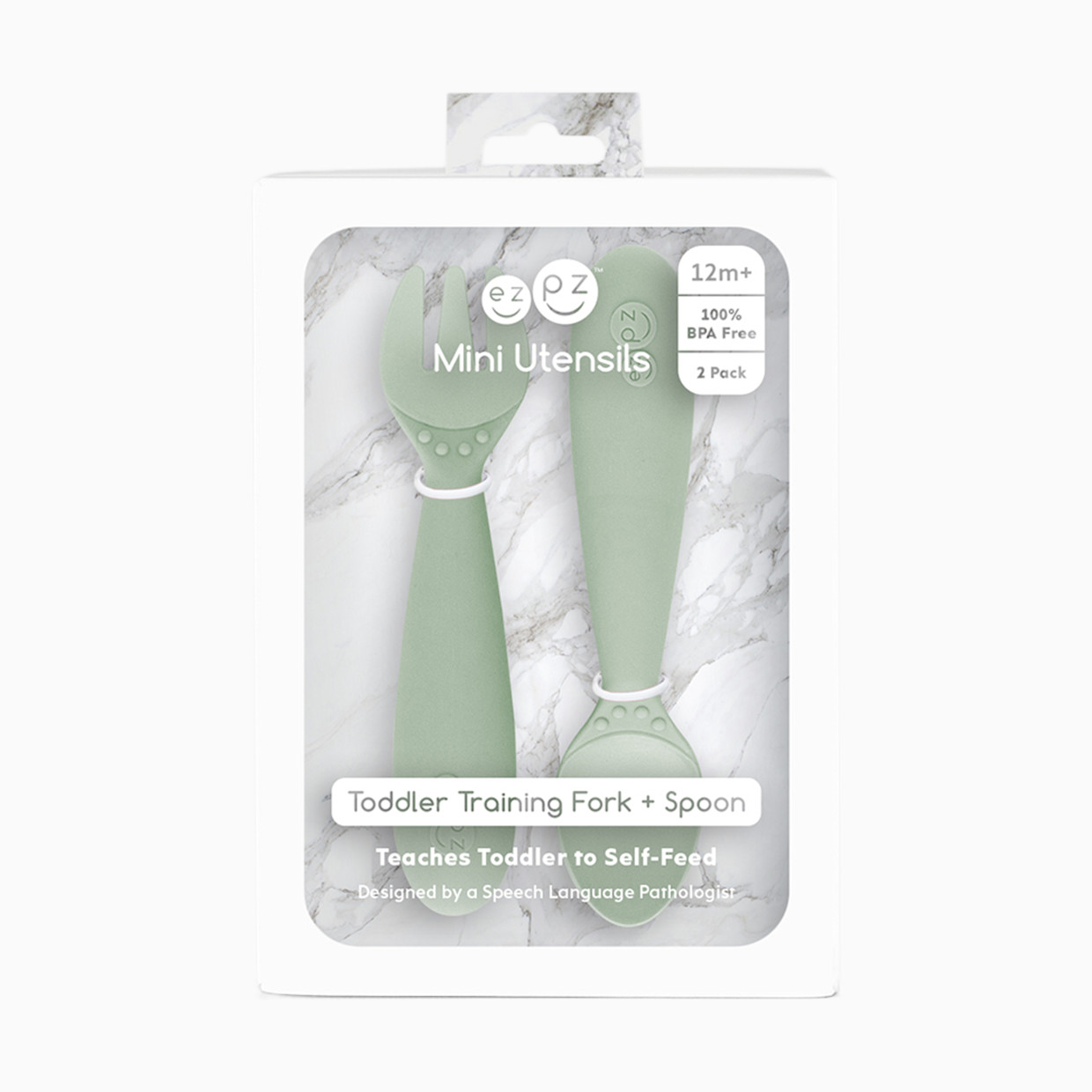 ezpz Mini Utensils - Sage.