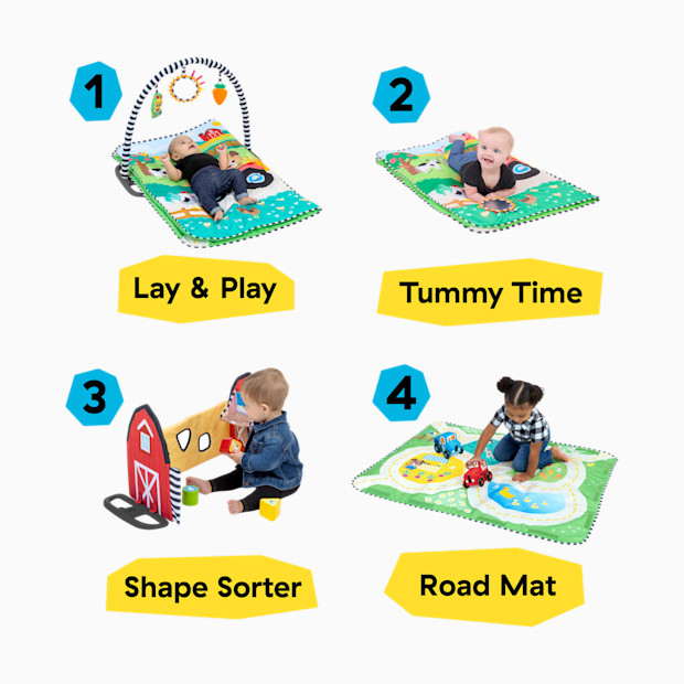 Baby Einstein Farm Explorers Busy Barnyard Grow With Me Activity Gym.