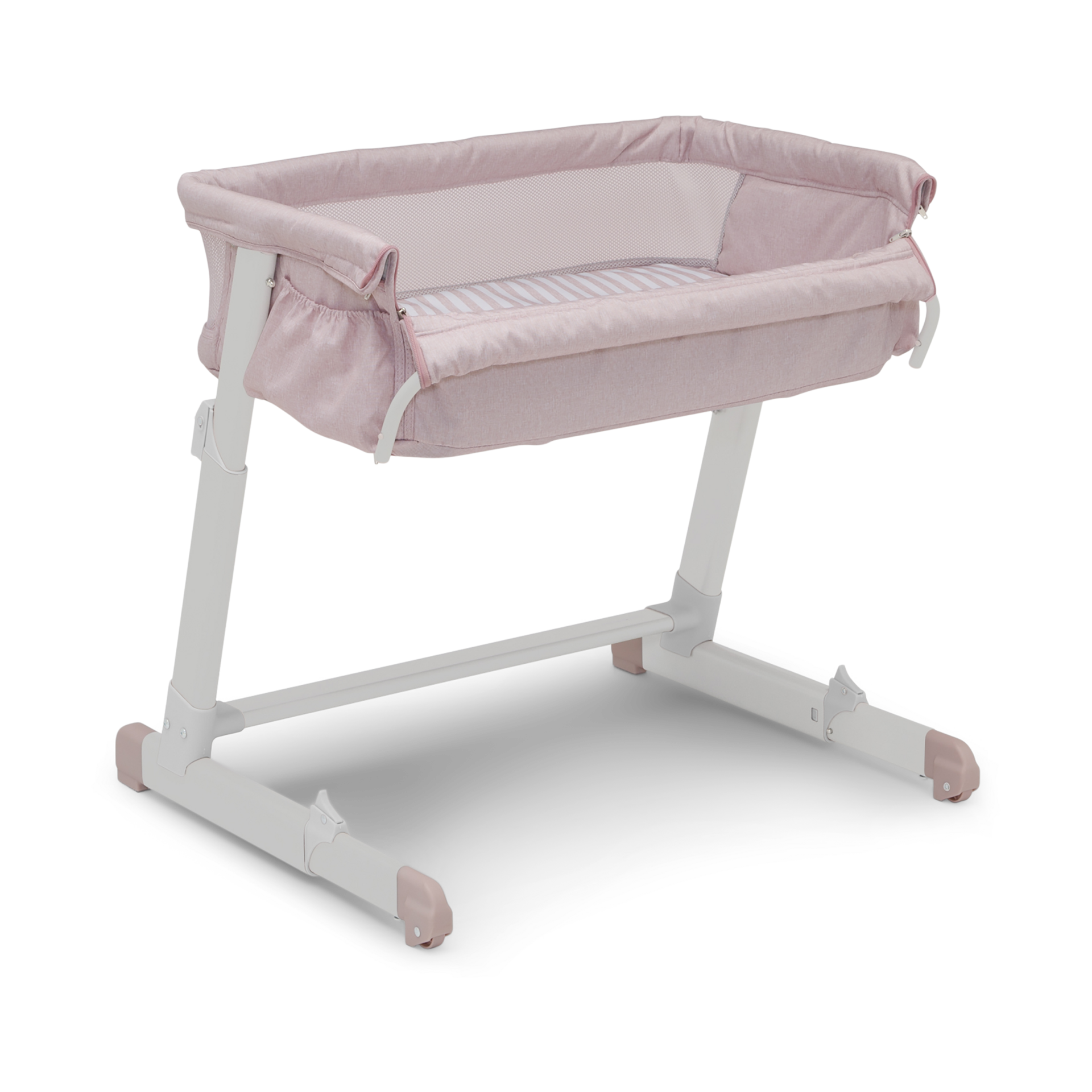 Delta Children babyGap Whisper Bedside Bassinet Pink Stripes