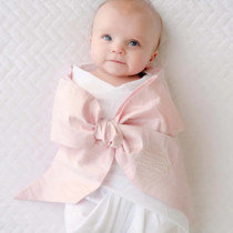 Bow Swaddle ® - Southern Blush Silk