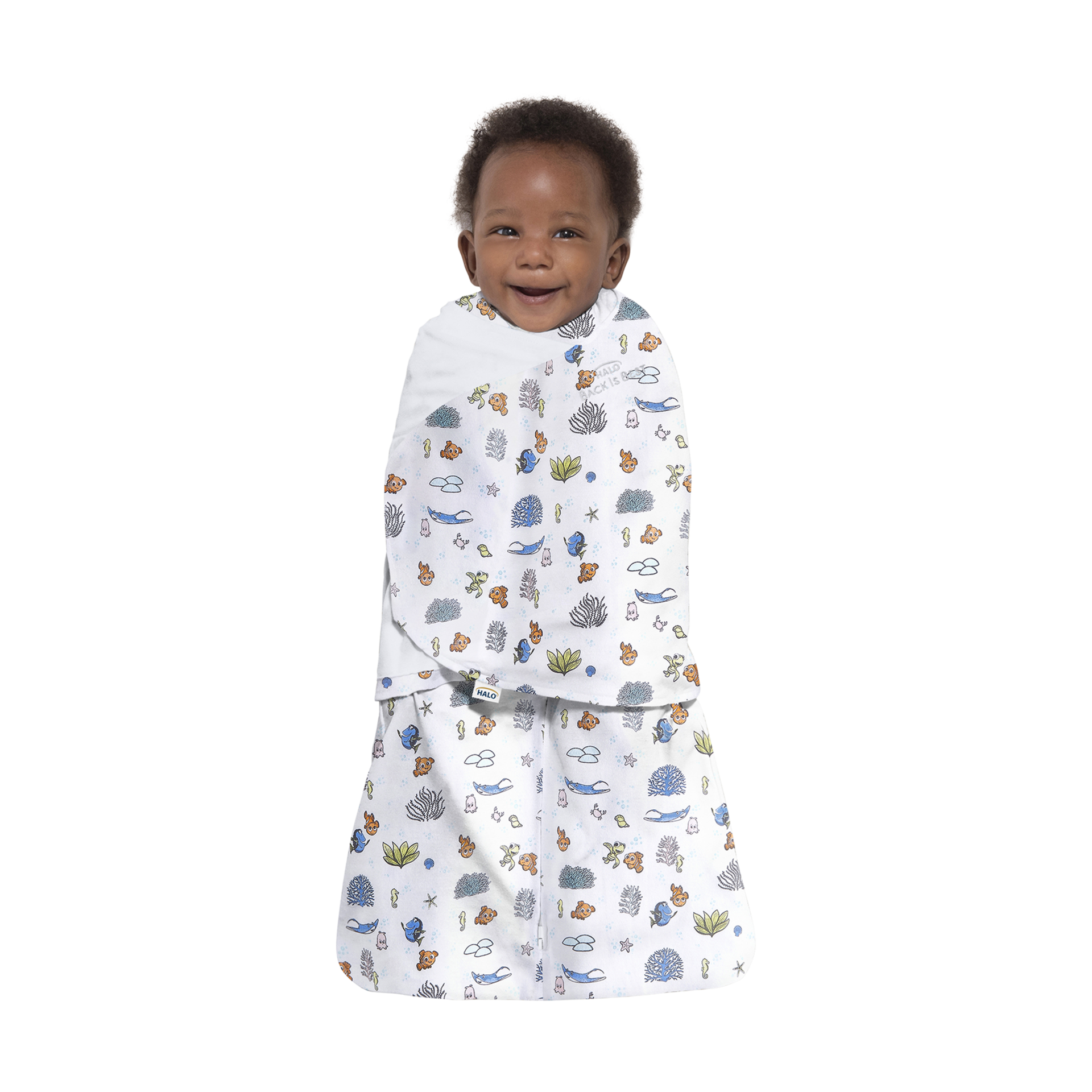 Halo Disney SleepSack Swaddle Cotton - Great Barrier Reef, Newborn.