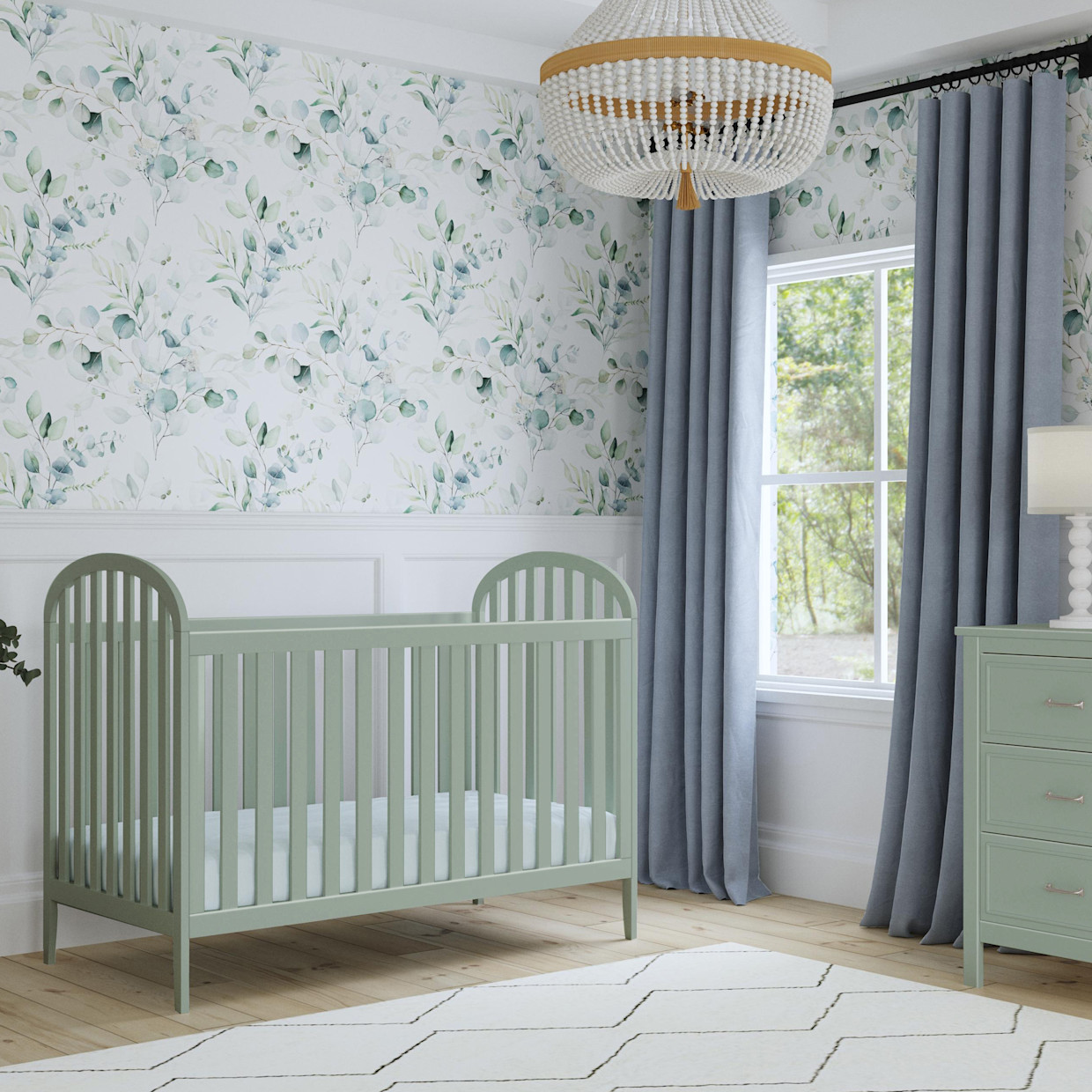 daVinci Beau 3-in-1 Convertible Crib - Light Sage.