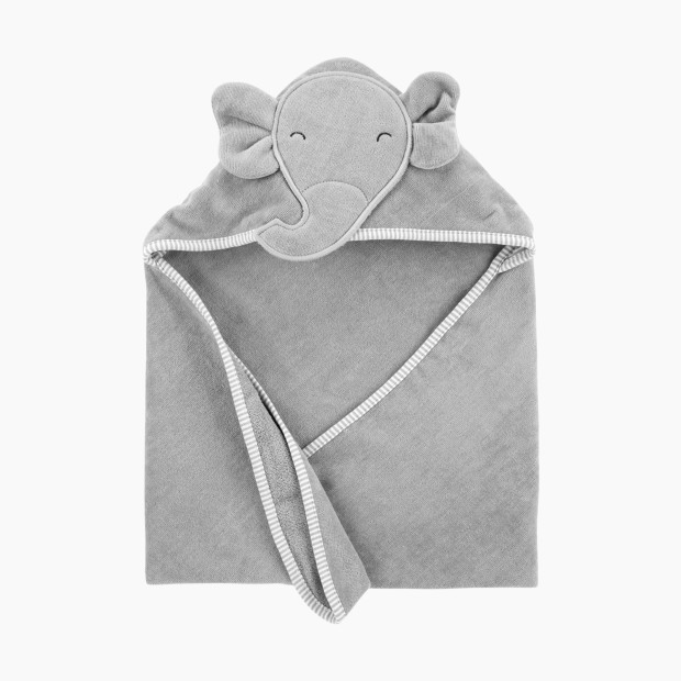 Carter's Critter Hooded Towel - Grey Elephant.