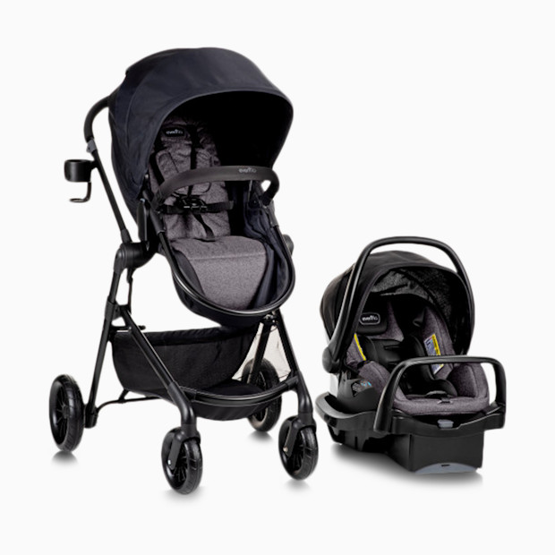 Evenflo Pivot Modular Travel System with LiteMax Infant Car Seat.