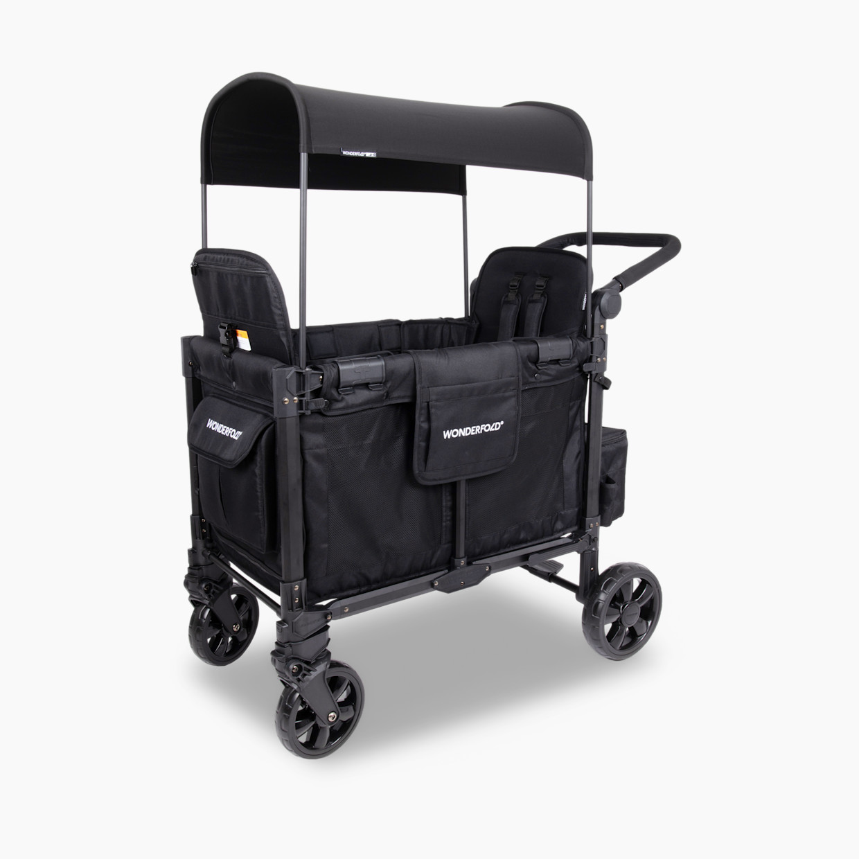 WonderFold Wagon W2 Elite Pro Stroller Wagon - Jet Black.