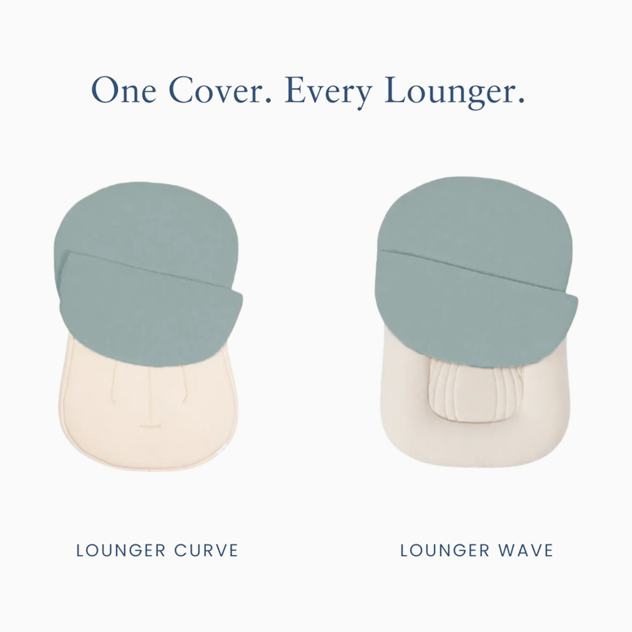 Snuggle Me Organic Infant Lounger Muslin Cover - Slate.