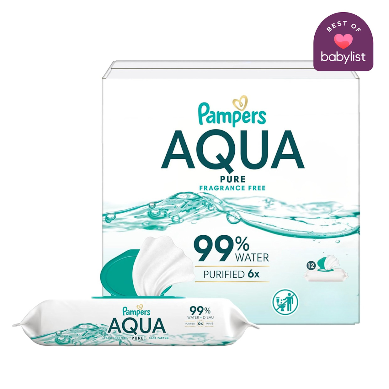 Pampers Aqua Pure Baby Wipes - 392.