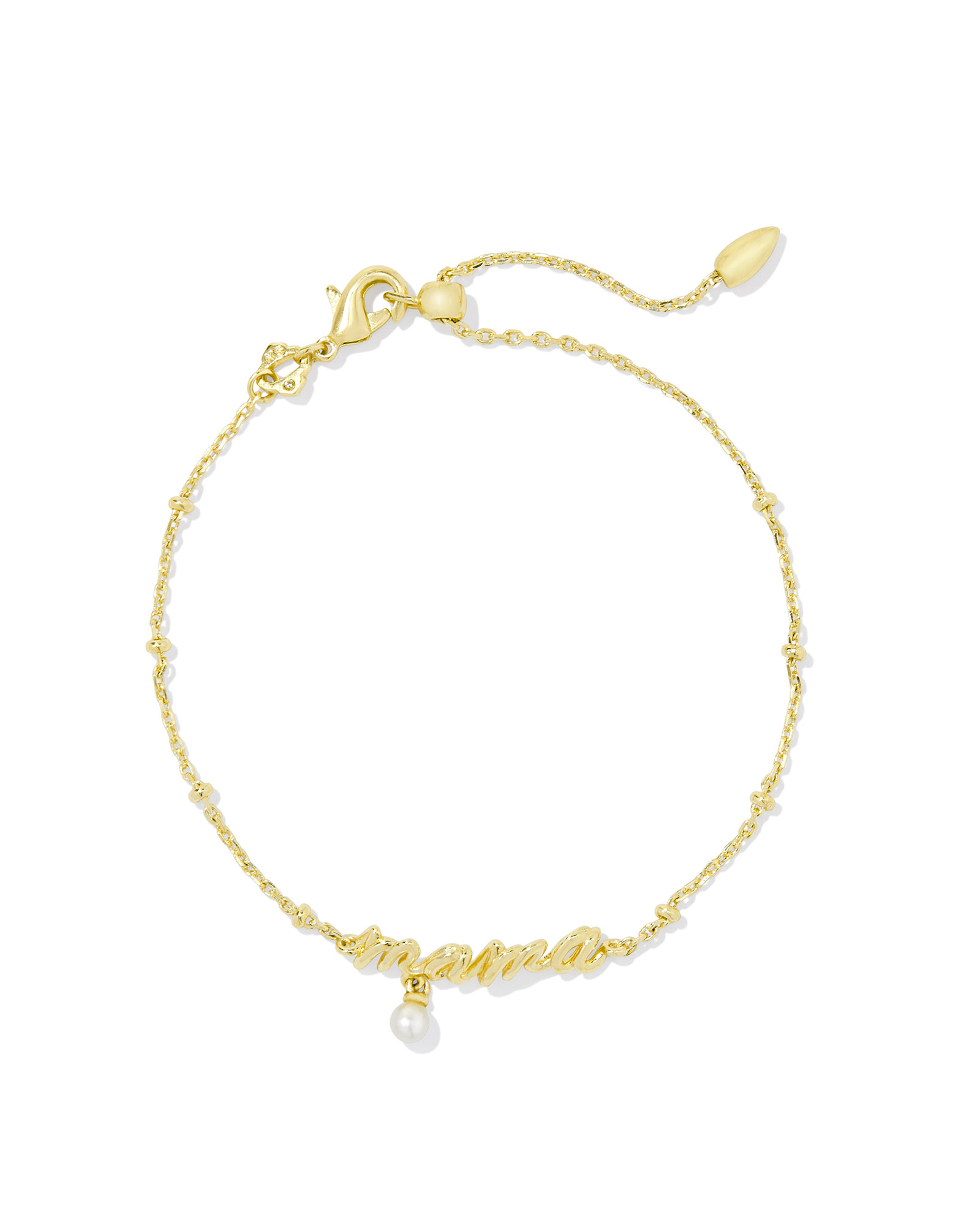 Kendra Scott Mama Script Delicate Chain Bracelet.