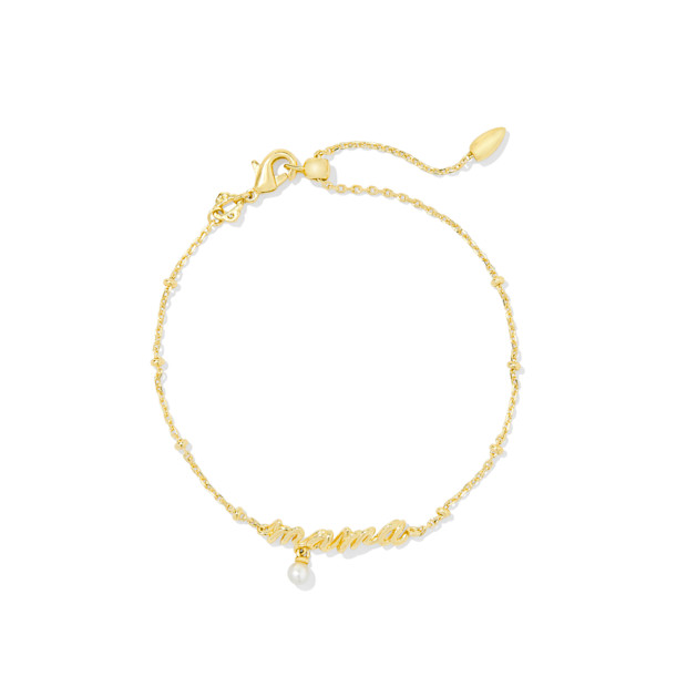 Kendra Scott Mama Script Delicate Chain Bracelet.