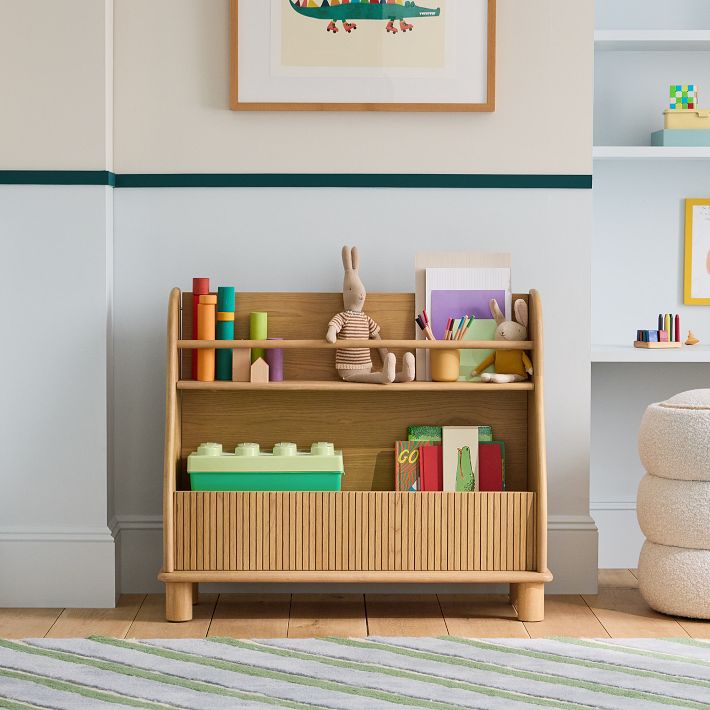 West Elm Kids Elora Toy Dump w/ Bookrack.