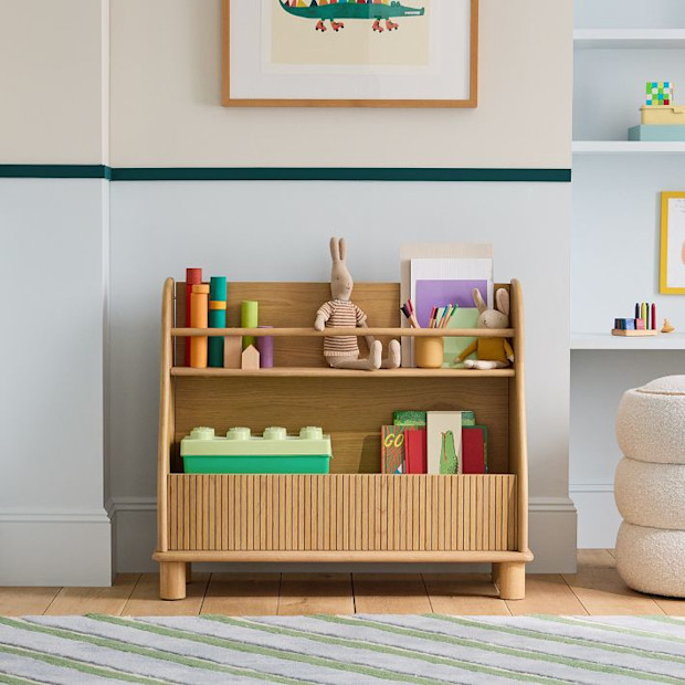 West Elm Kids Elora Toy Dump w/ Bookrack.