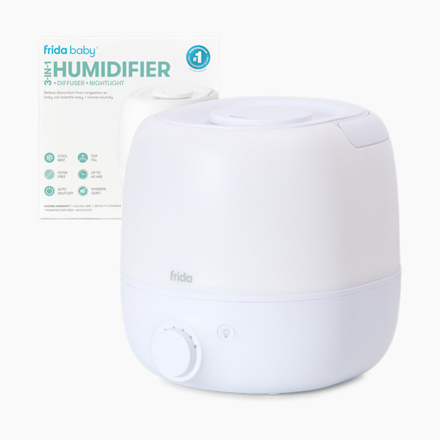 Frida Baby 3-in-1 Humidifier, Diffuser & Nightlight 2.0 - White.