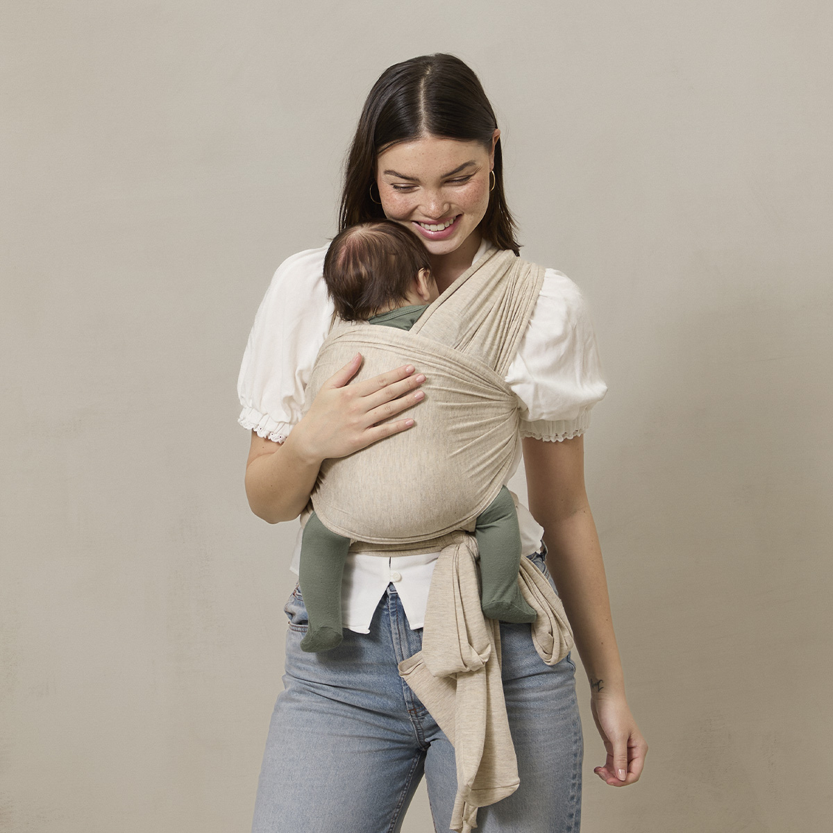 Solly Baby Wrap Carrier - Flax.
