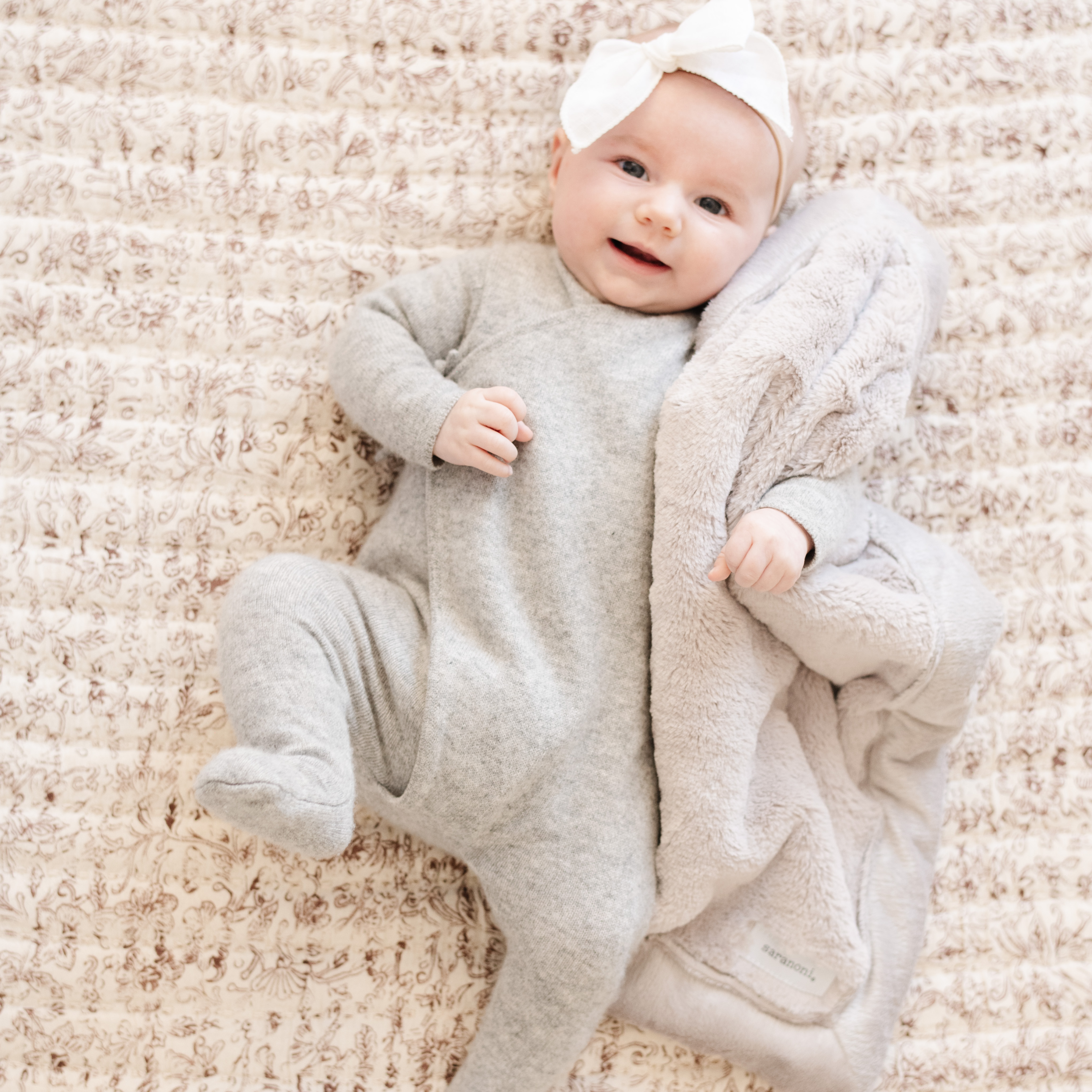 Saranoni Lush Mini Blanket Feather Babylist Shop