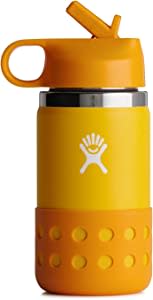 Home Tune 18oz Kids Water Drinking Sip Bottle - Tritan BPA Free, Flip Straw Lid, Easy Open, Lightweight, Snack Compartment, Leak-Proof Water Bottle