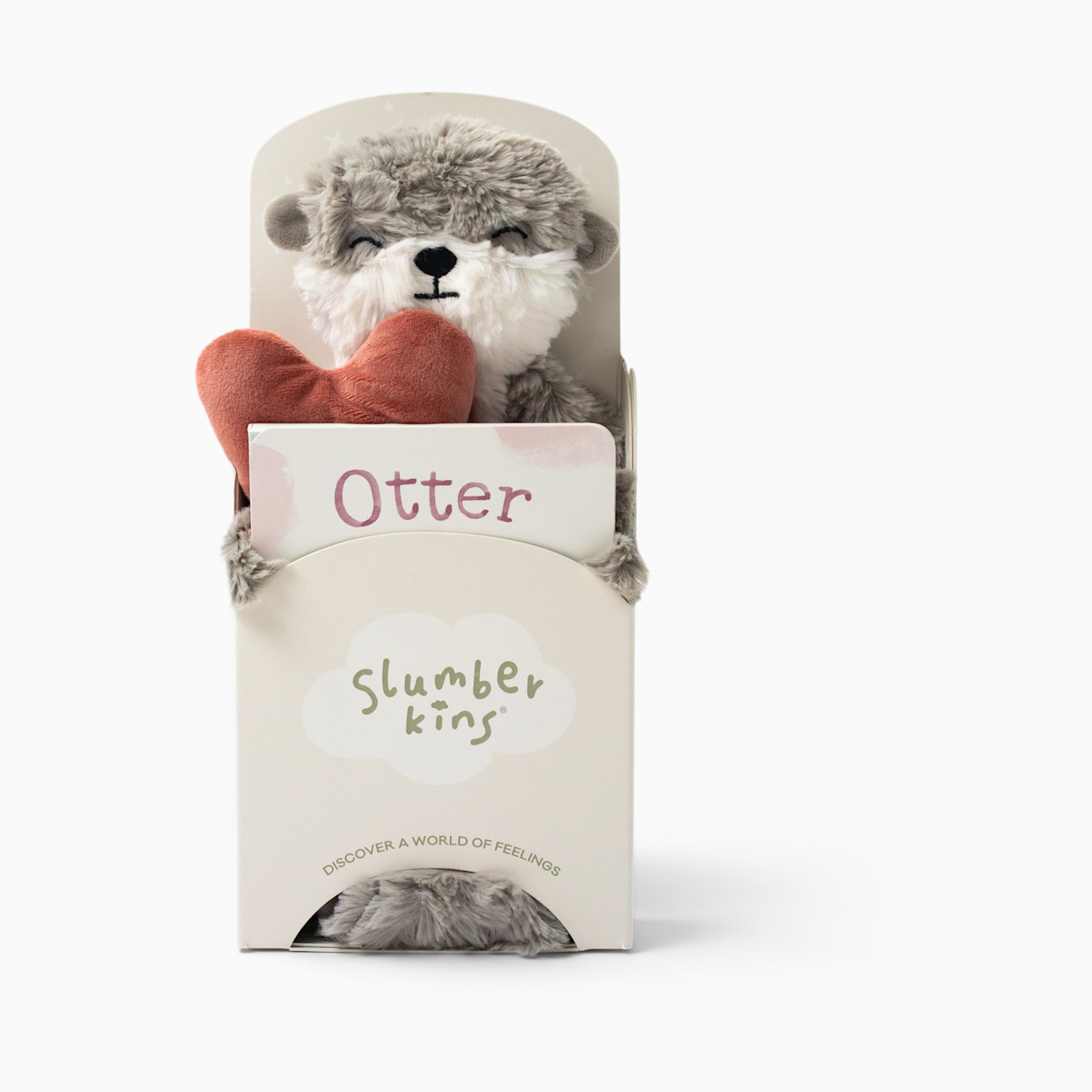 Slumberkins, Inc. Plush Snuggler & Book Bundle - Otter's Building Connections.