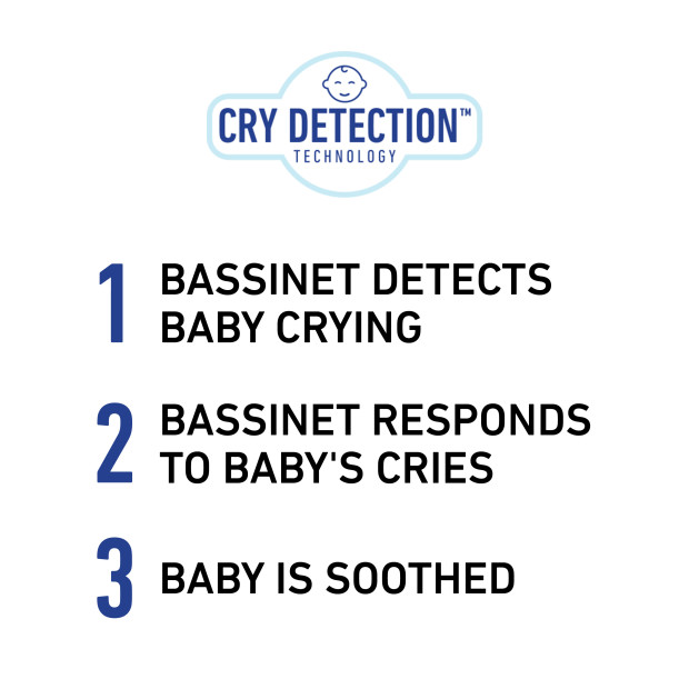 Graco Sense2Snooze Bassinet with Cry Detection Technology - Roma.