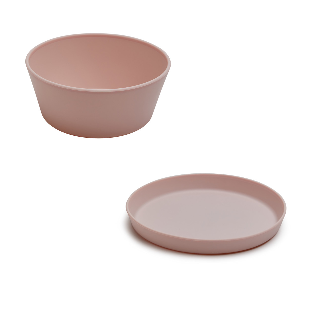 AEIOU Toddler Bowl & Plate Set - Petal.
