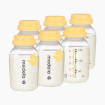 Medela Breast Milk Collection and Storage Bottles, BPA Free, 6 Pack, 5 Ounces, Compatible with Medela Breast Pumps