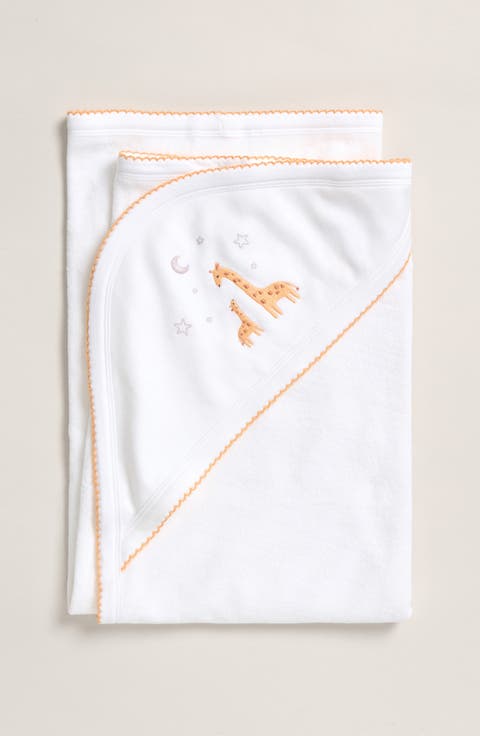 Embroidered Hooded Bath Towel.