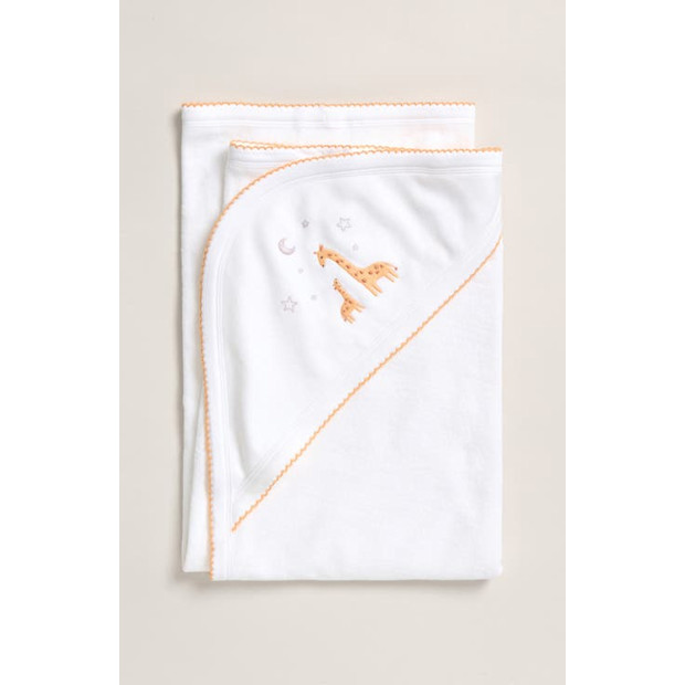 Embroidered Hooded Bath Towel.
