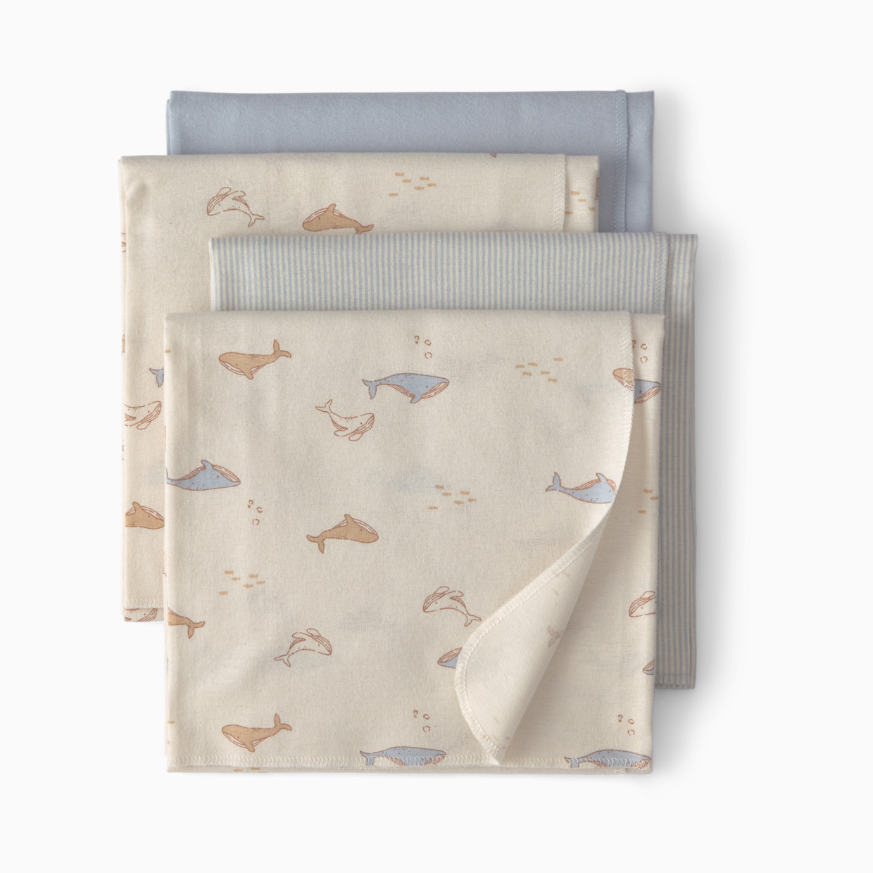 Carter's 4-Pack Floral Receiving Blankets - Whale.