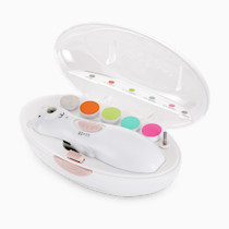 Haakaa Happii Bear Rechargeable Nail Trimmer Set – Electric Baby Nail Trimmer – Baby Nail Clippers/Baby Nail File – Whisper Quiet & LED Lights