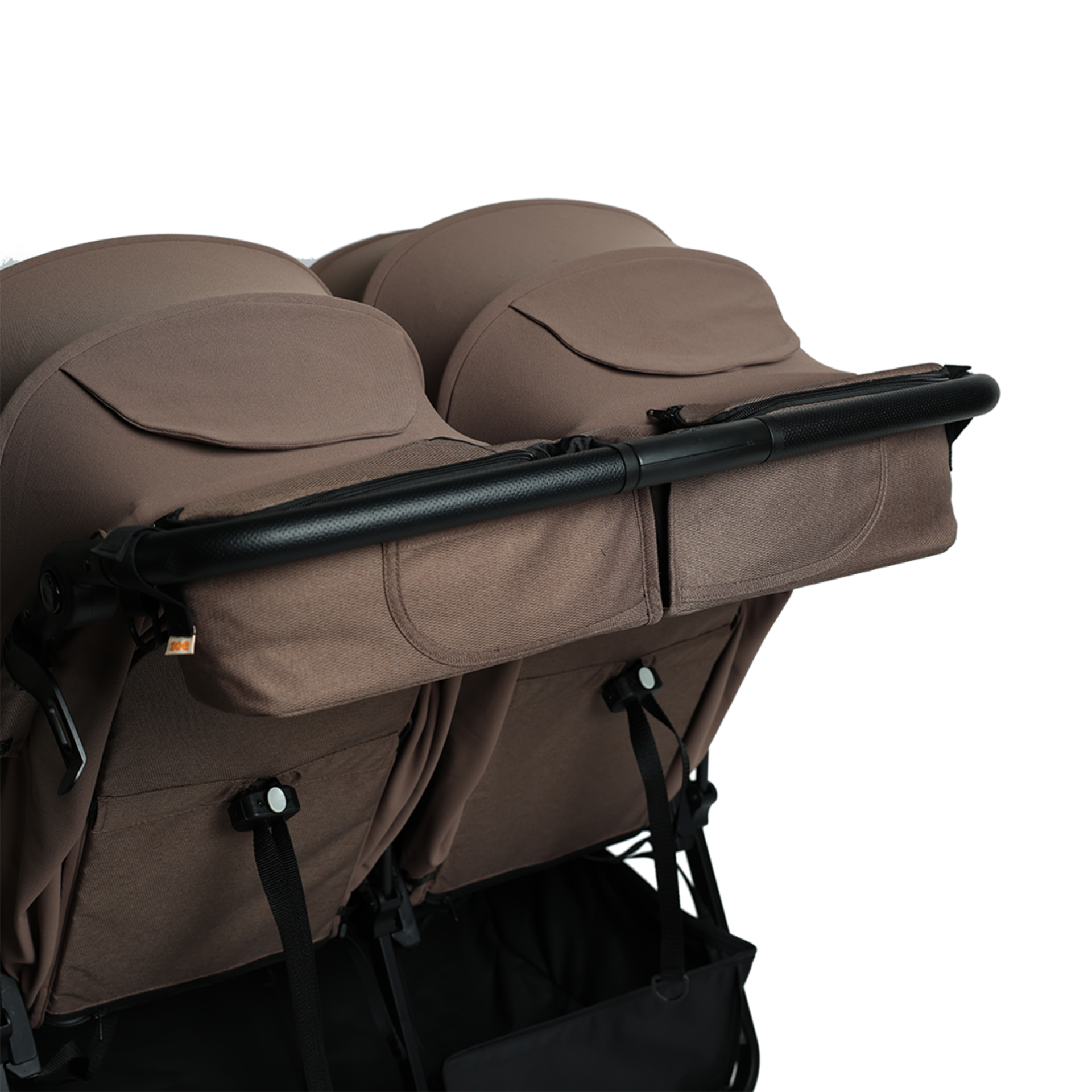 Zoe Double Stroller Organizer - Cocoa.