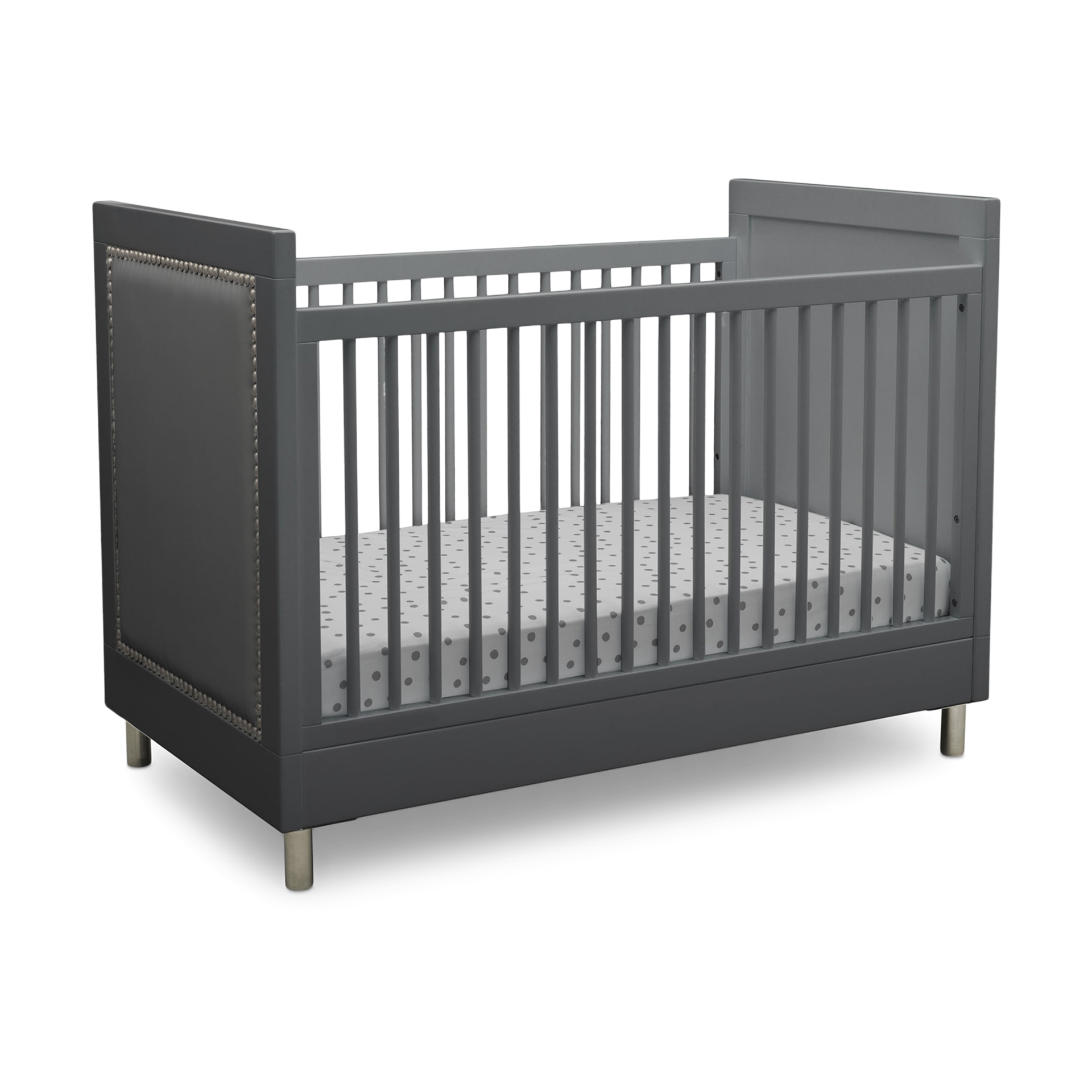 Simmons Kids Avery 3in1 Baby Crib with Toddler Bed Conversion Kit Charcoal Grey Babylist Shop