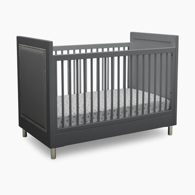 Simmons Kids Avery 3-in-1 Baby Crib with Toddler Bed Conversion Kit - Charcoal Grey.