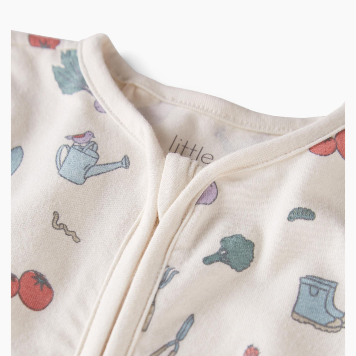 Carter's Little Planet Organic Cotton Sleep & Play Pajamas - Veggie Garden Print, Newborn.