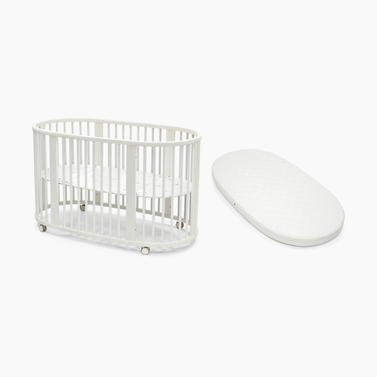 Stokke Sleepi Convertible Crib with Mattress - White/White.