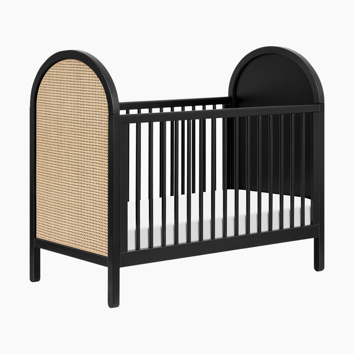 babyletto Bondi Cane 3 in 1 Convertible Crib Black With Natural Cane Babylist Shop