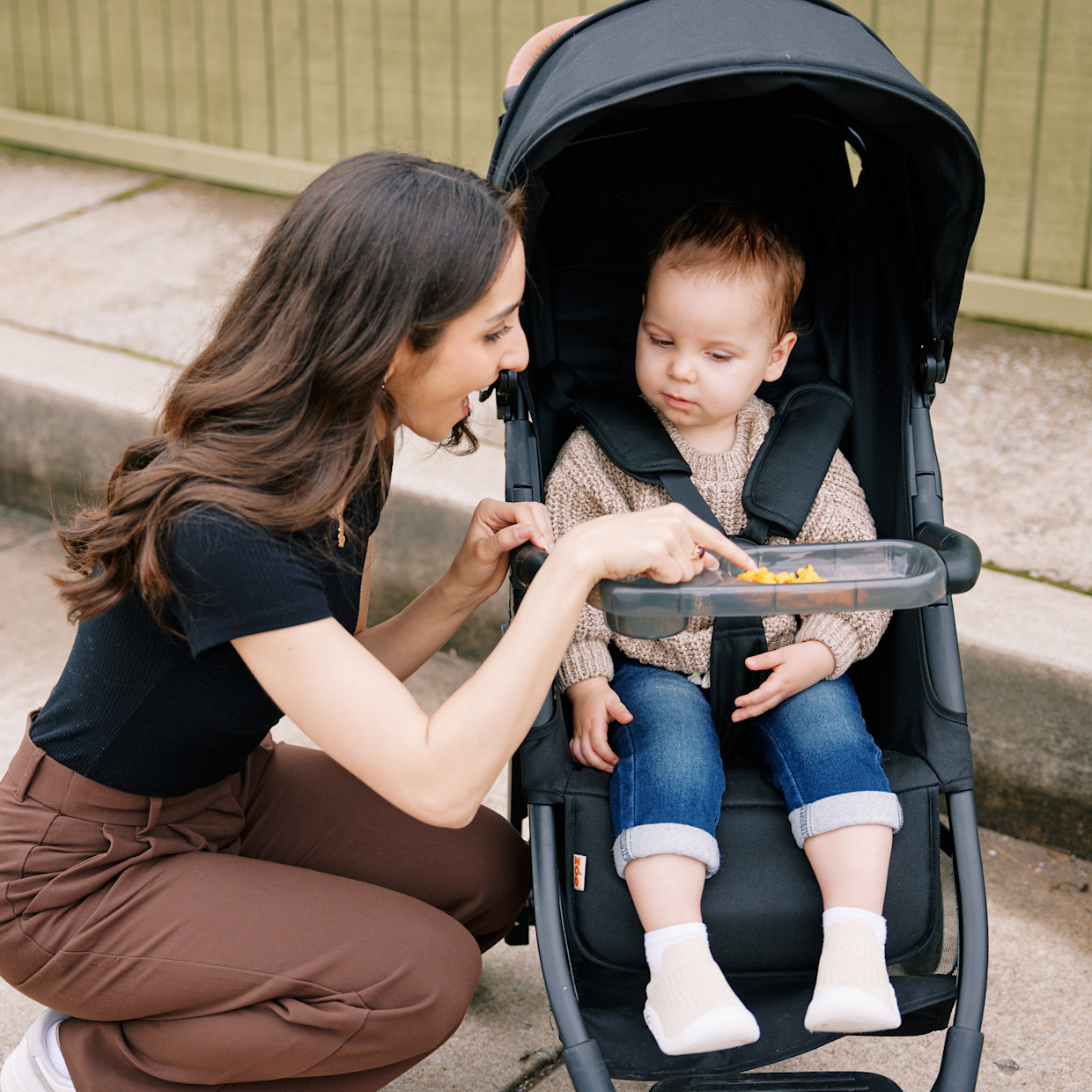 Zoe Tour/Twin Single Snack Tray - Grey.