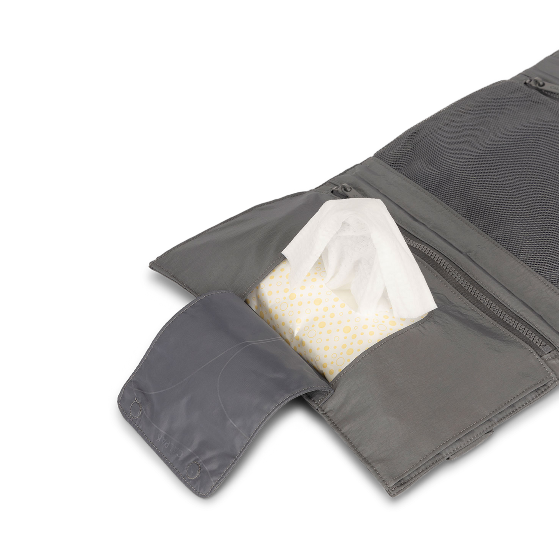 CALPAK Portable Changing Pad Clutch Slate Babylist Shop