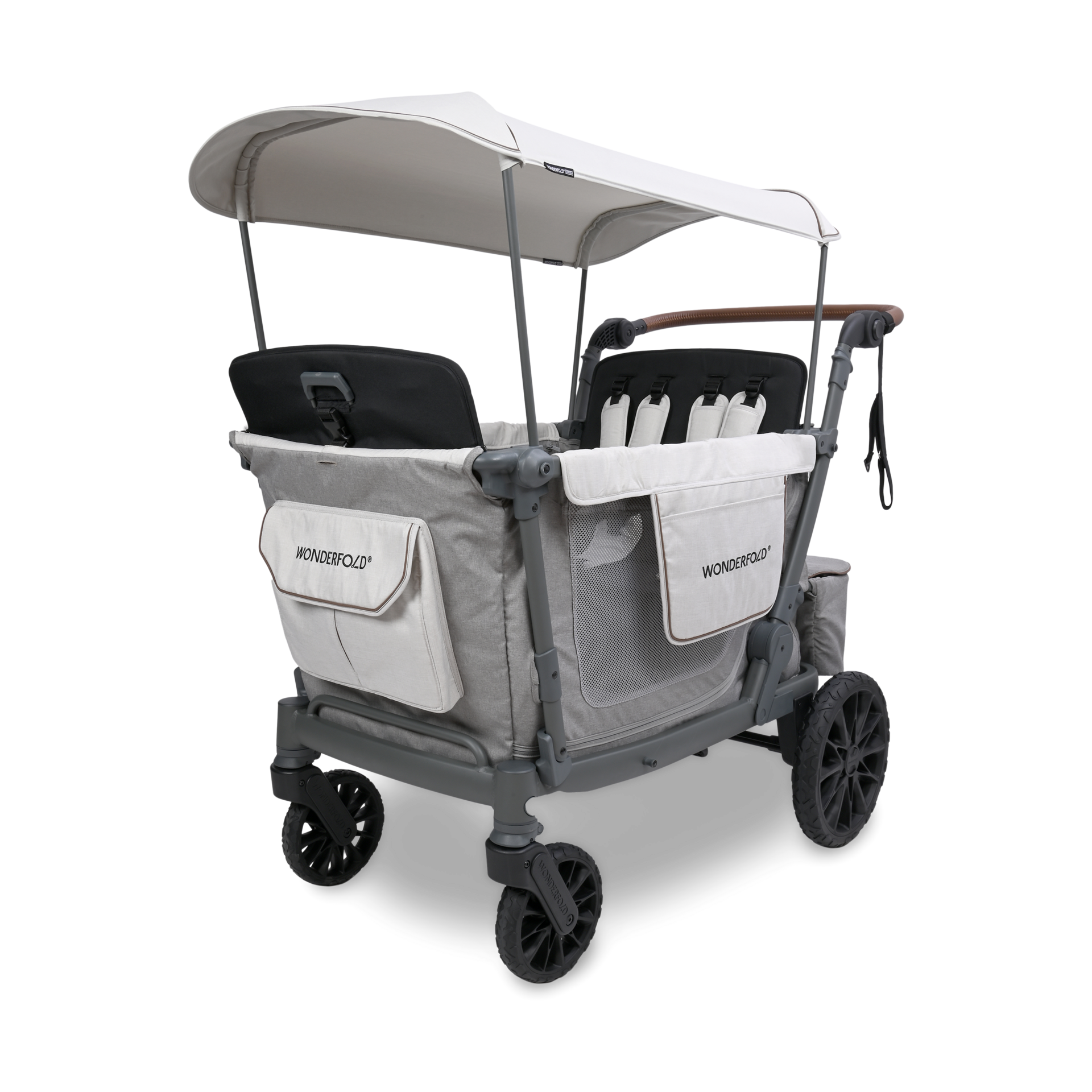 WonderFold Wagon L4 Quad Stroller Wagon - Gray.