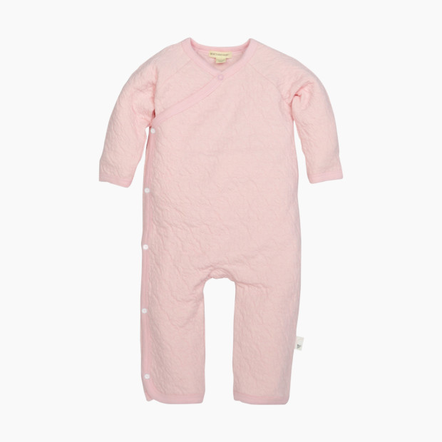 Burt's Bees Baby Organic Quilted Bee Wrap Front Jumpsuit - Blossom, 9-12 Months.