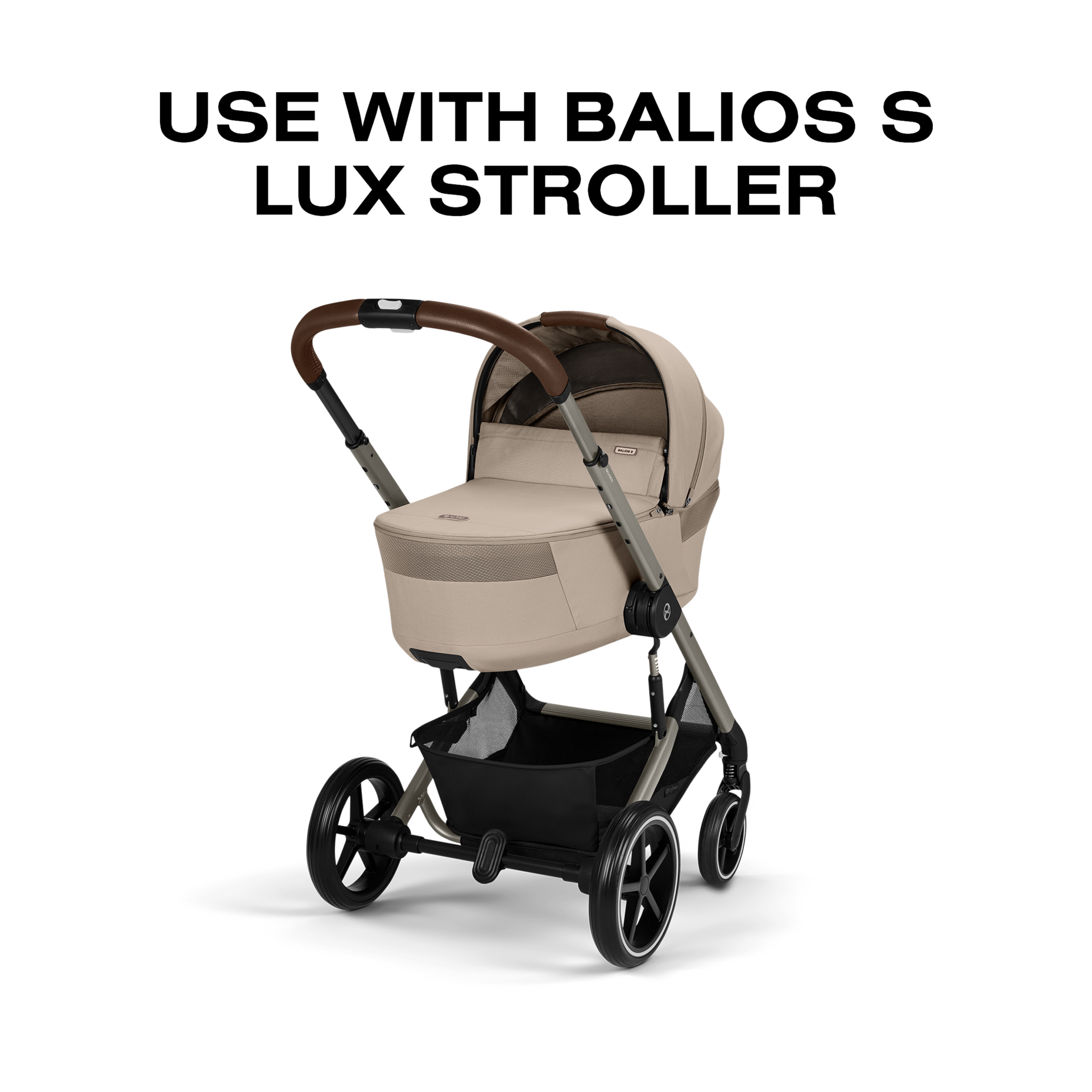 Cybex BALIOS Fold Cot - Almond Beige.