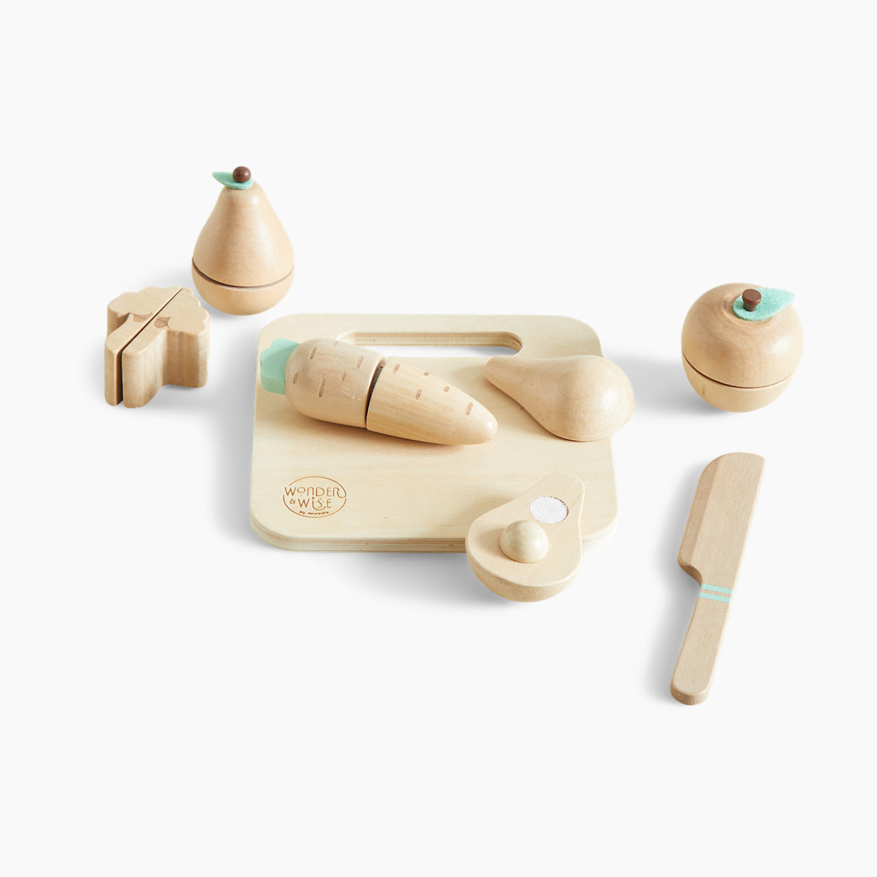 Wonder & Wise Table It Kitchen Accessory - Fruits & Veggies Set.