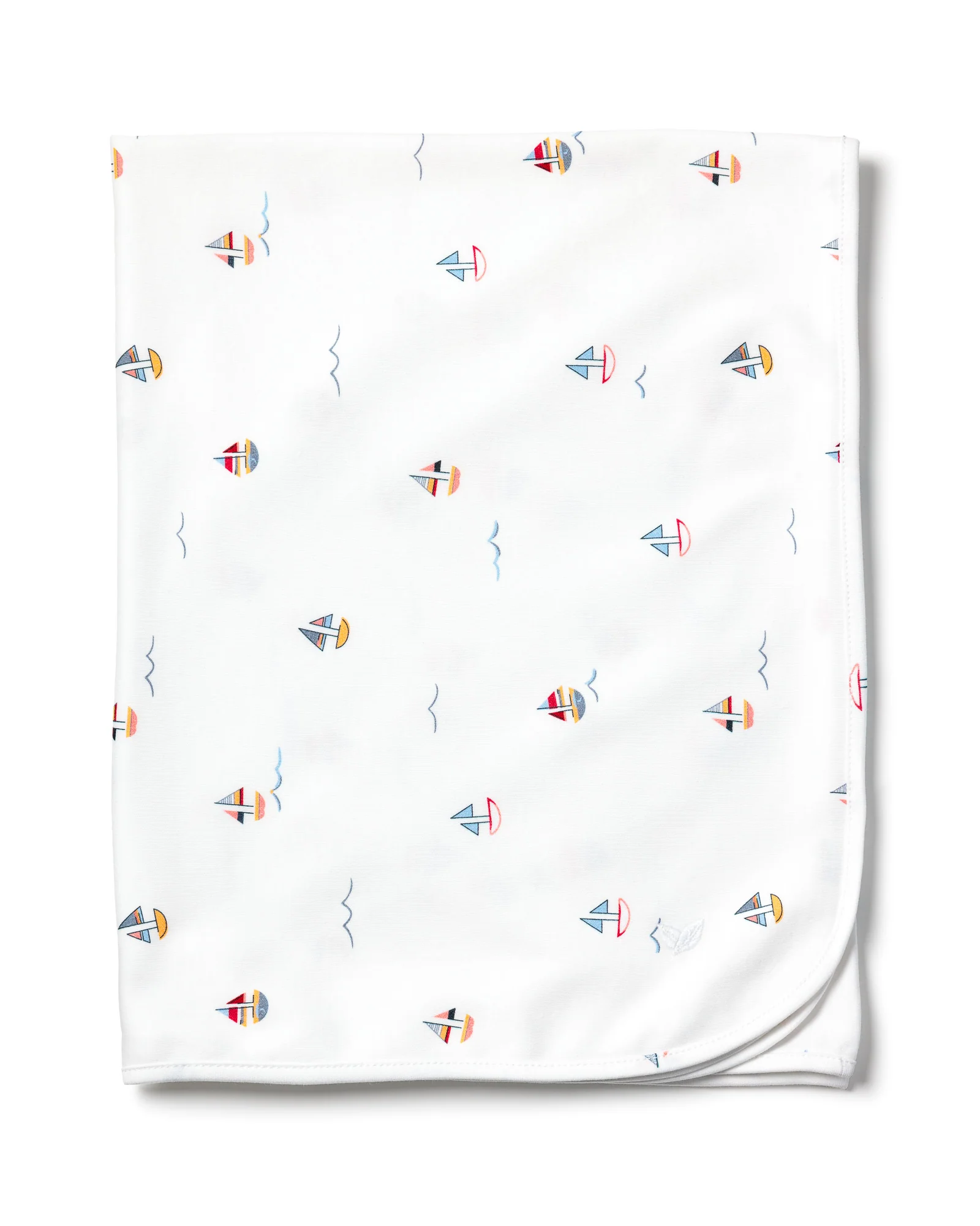 Petite Plume Pima Baby Blanket in Bateau.