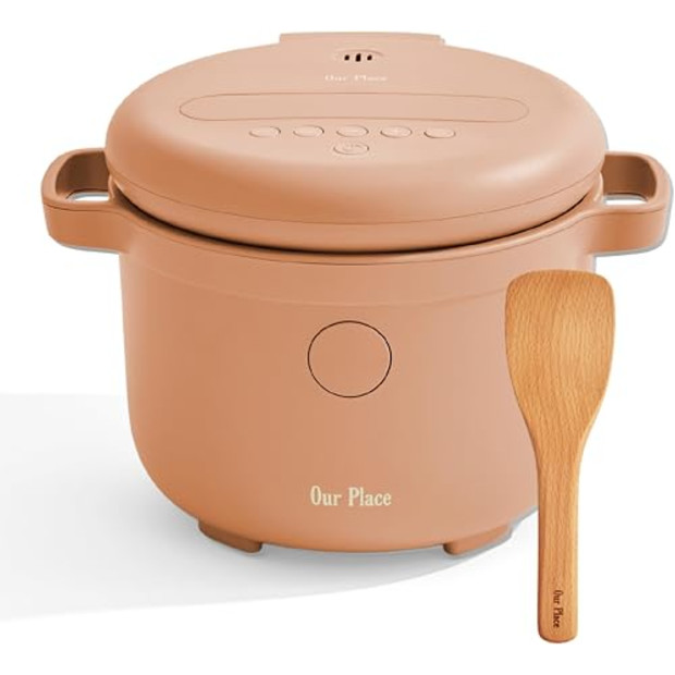 Our Place Rice Cooker, Compact 6-Cup Ceramic Nonstick Rice & Grain Cooker.