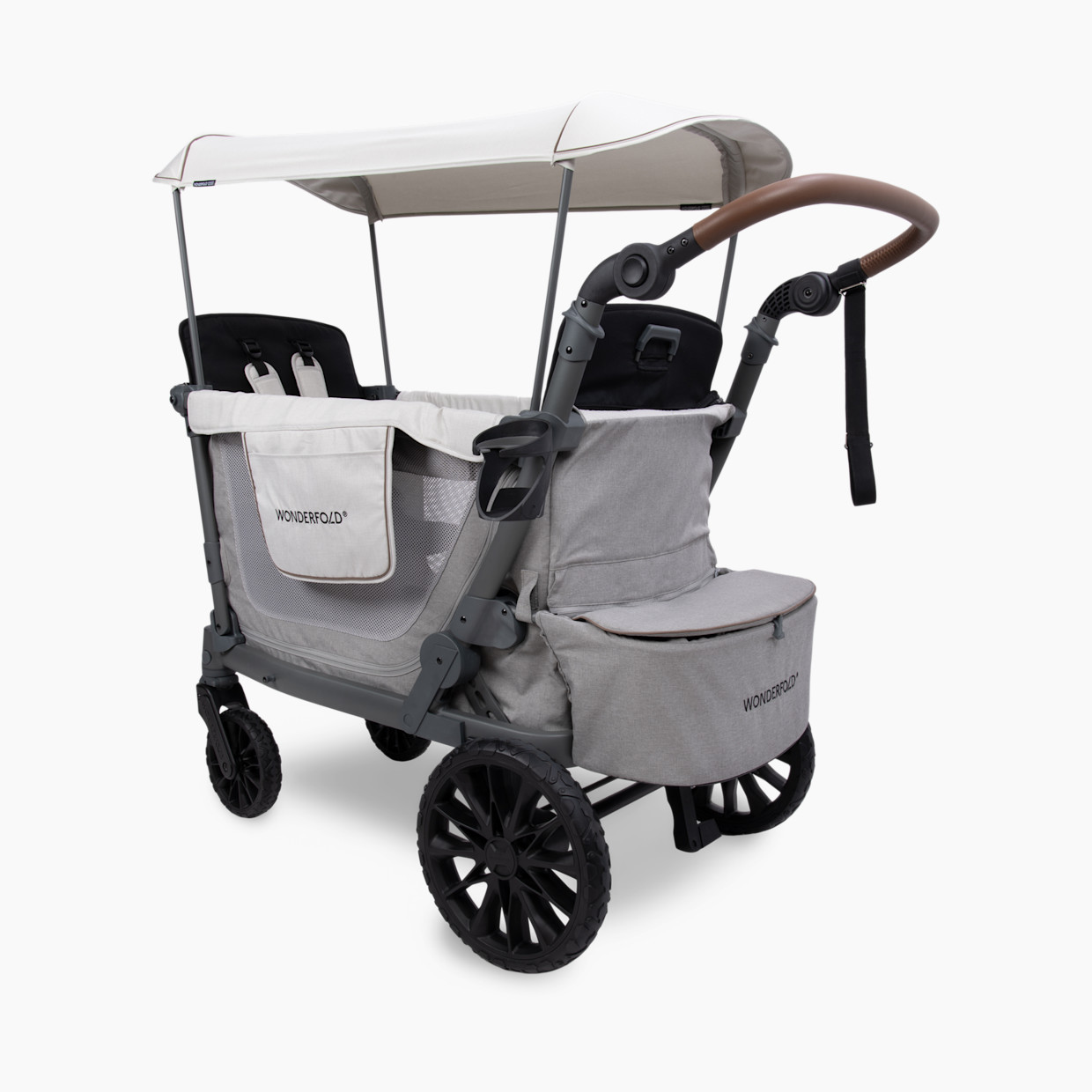 WonderFold Wagon L2 Double Stroller Wagon - Gray.