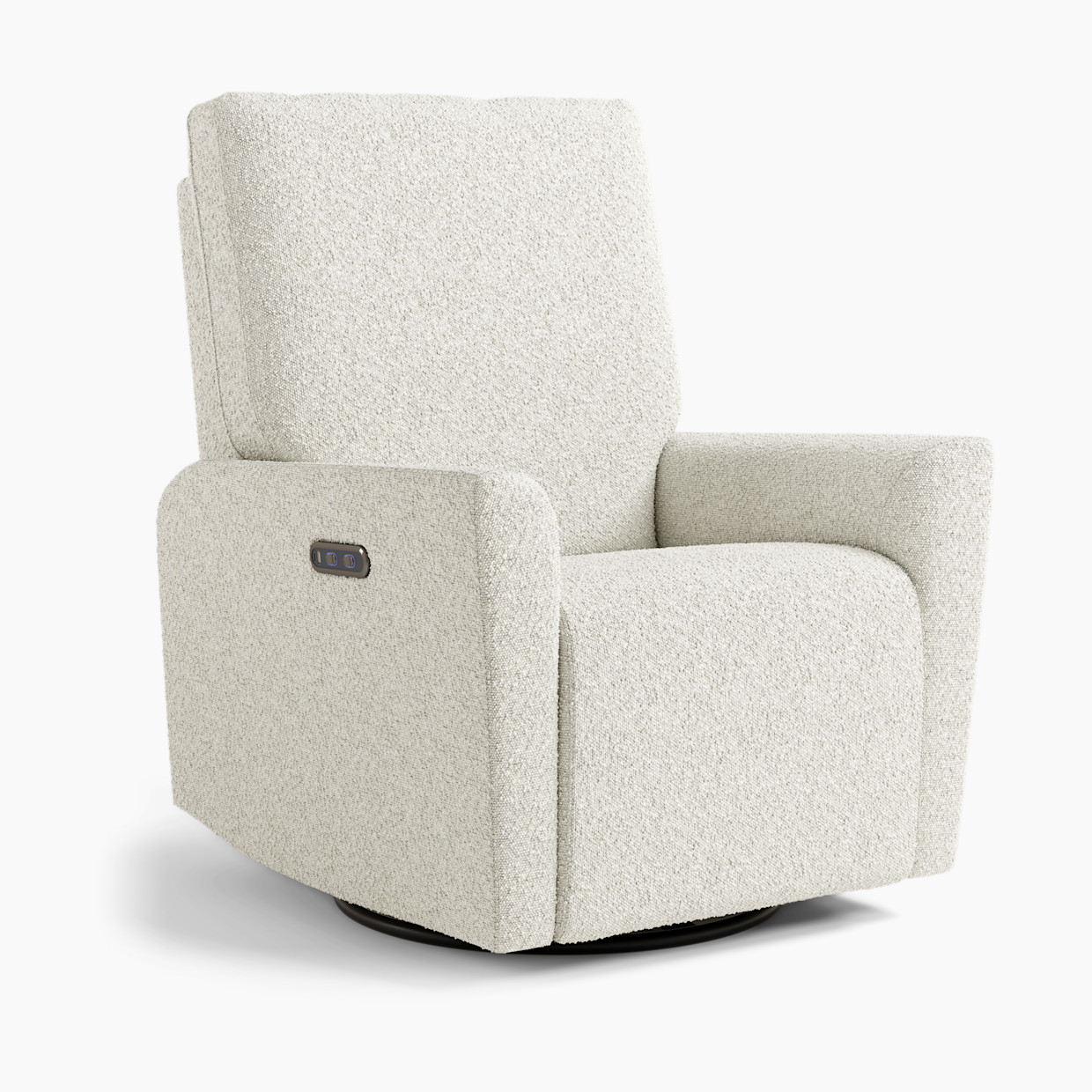 Storkcraft Santorini Deluxe Power Recliner Swivel Glider - Ivory Boucle.