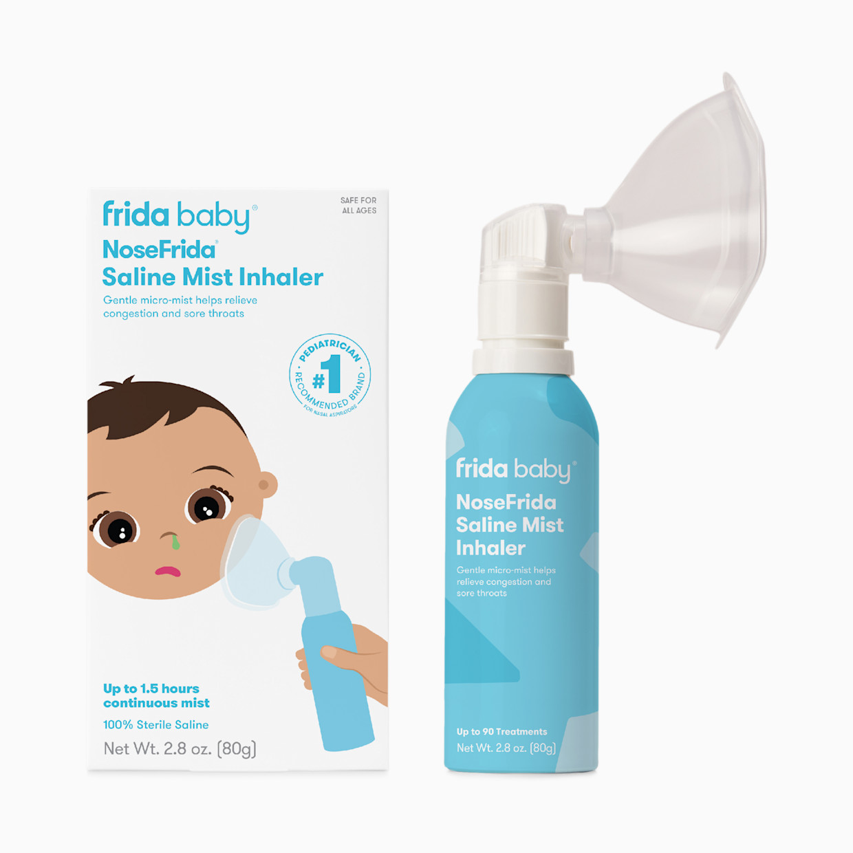 Frida Baby Saline Mist Inhaler - White.