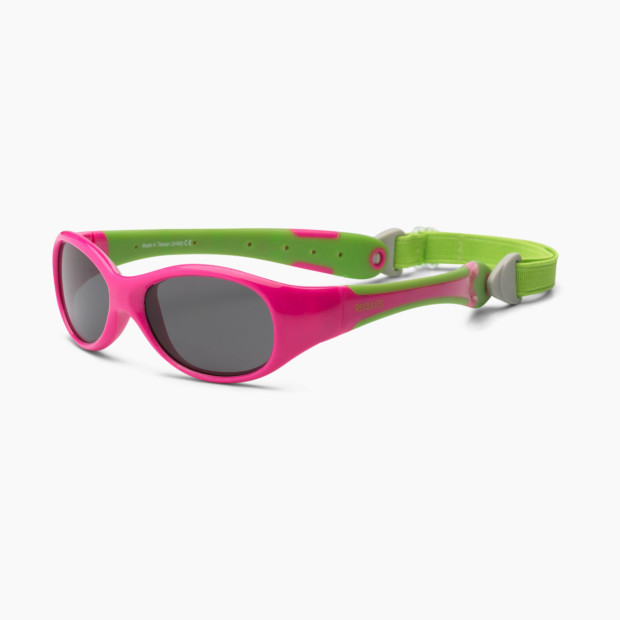 Real Shades Explorer Polarized Sunglasses - Pink/Green, 0-24 Months.