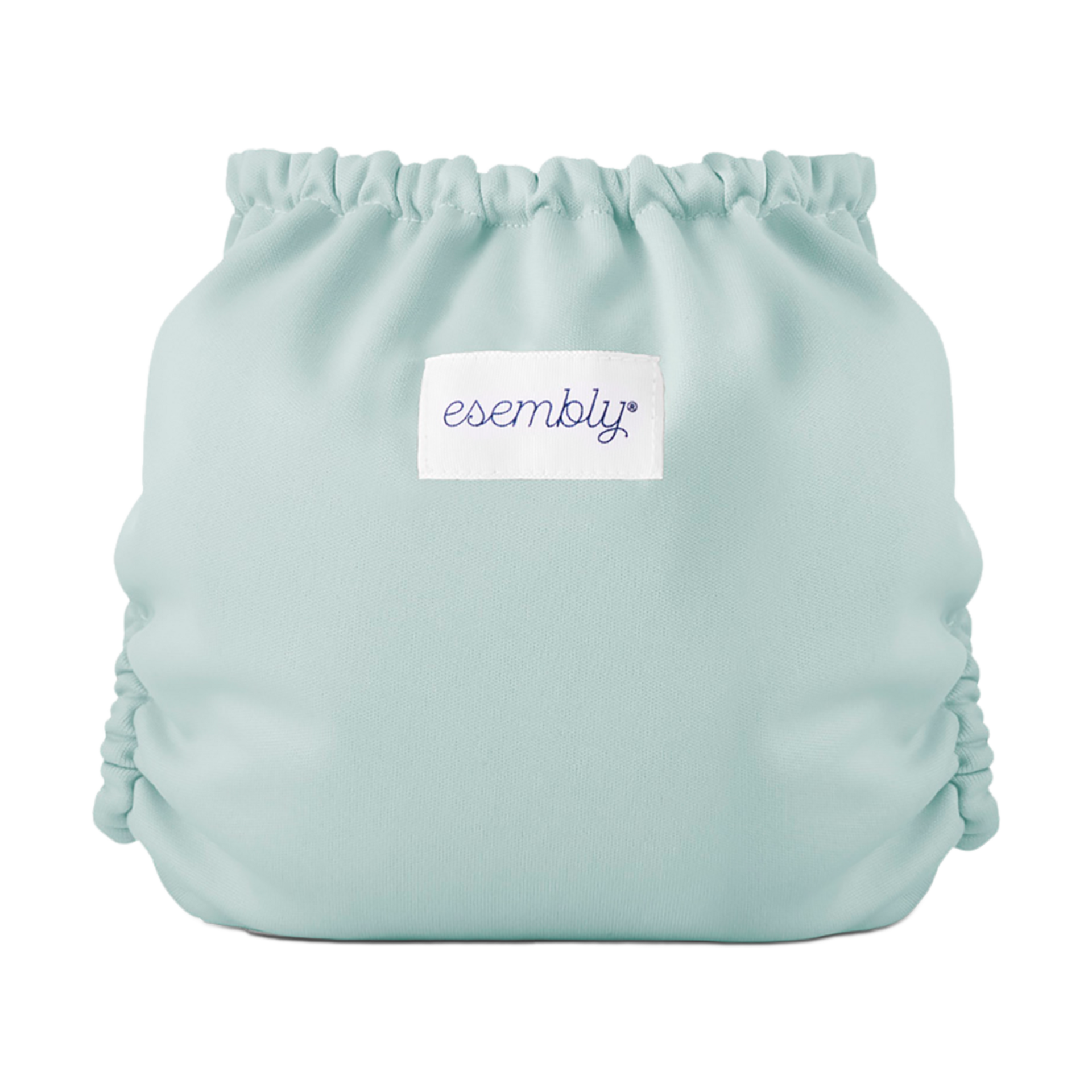 Esembly Recycled Diaper Cover (Outer) + Swim Diaper - Mist, Size 1 (7-17 Lbs).