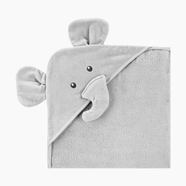 Carter's Critters Hooded Towel - Grey Elephant.