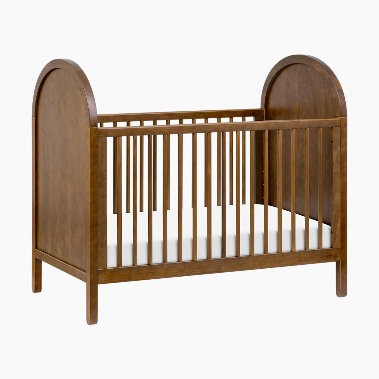 babyletto Bondi 3-in-1 Convertible Crib with Toddler Bed Conversion Kit - Natural Walnut.