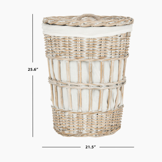 Safavieh Maggy Laundry Basket - White.