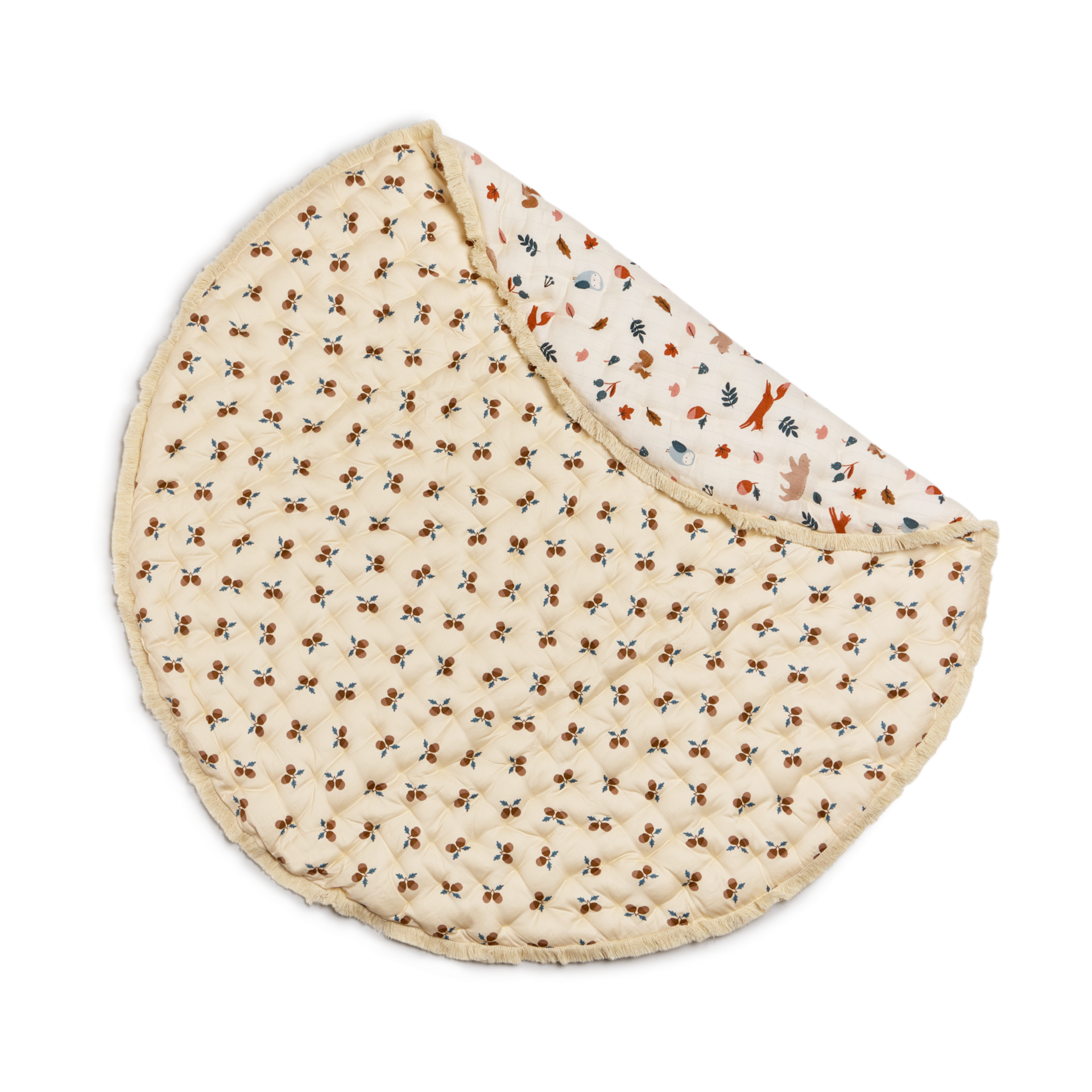 Tiny Kind Baby Quilted Play Mat - Woodland Story.